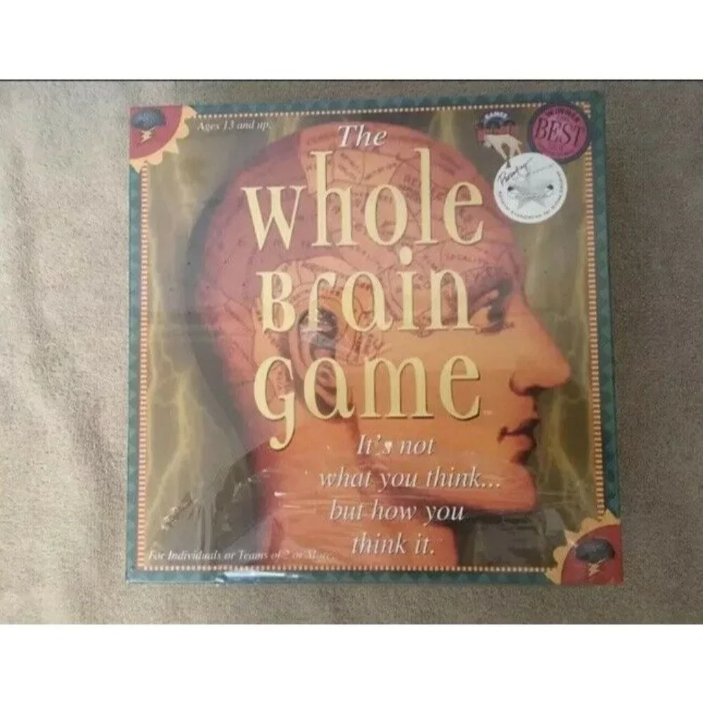 New The Whole Brain Game -‎ Sealed Complete - Ages 13+ Individuals and Team Game